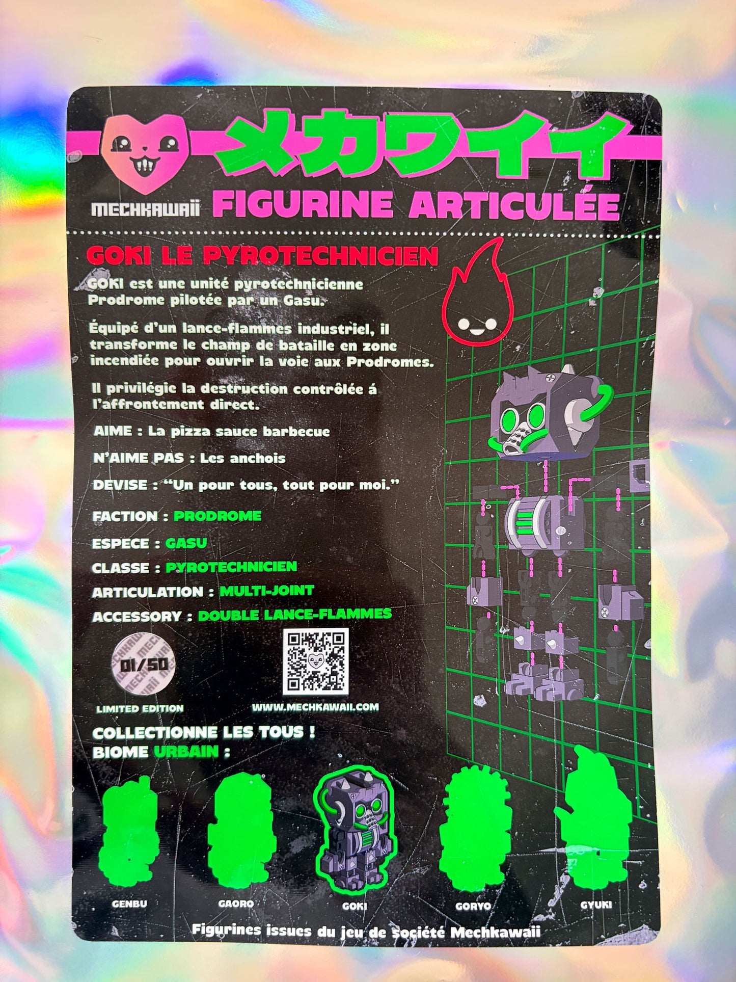 Goki – Pyrotechnicien | Figurine Art Toy Mechkawaii