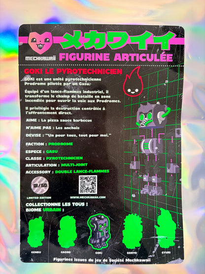 Goki – Pyrotechnicien | Figurine Art Toy Mechkawaii