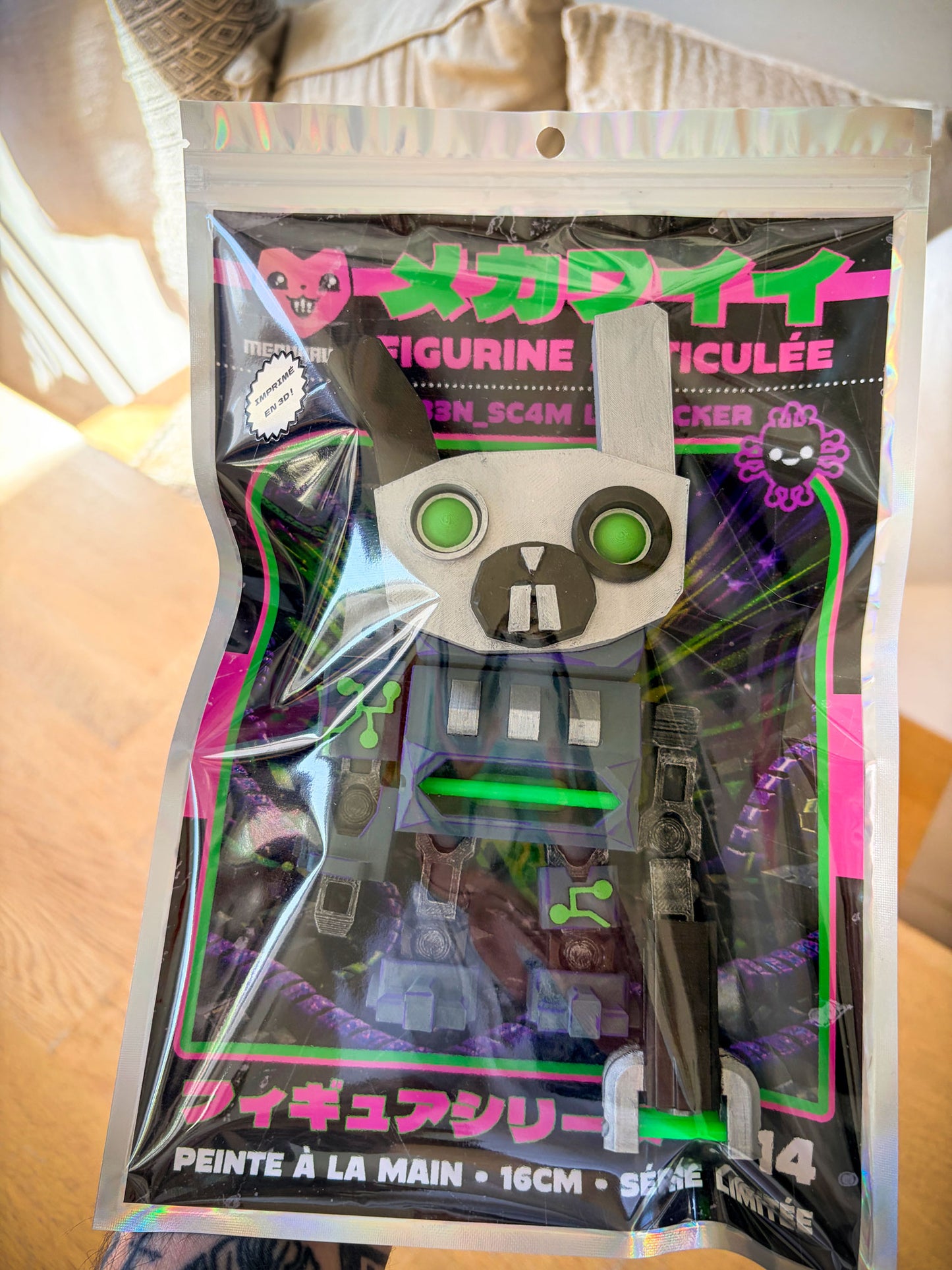 Gr33n_Sc4m – Hacker | Figurine Art Toy Mechkawaii